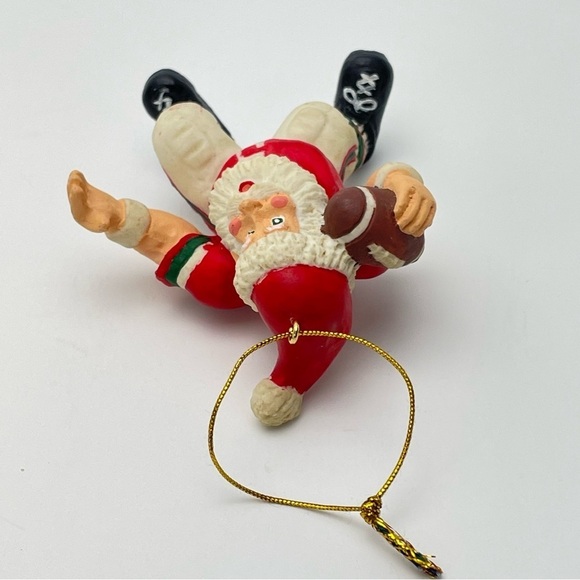 Vintage Football Santa Christmas Tree Ornament - Picture 5 of 12